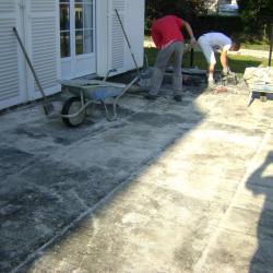 Terrasse en dallage en cours oise (60)